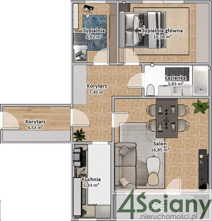 3 pokoje, mieszkanie 57,50 m², piętro 10, oferta nr , 64715/3098/OMS, Warszawa, Targówek, Targówek, Aleksandra Kowalskiego