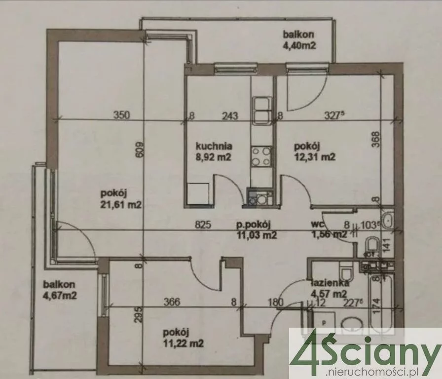 Apartament na sprzedaż, 71,00 m², 3 pokoje, piętro 2, oferta nr 64024/3098/OMS