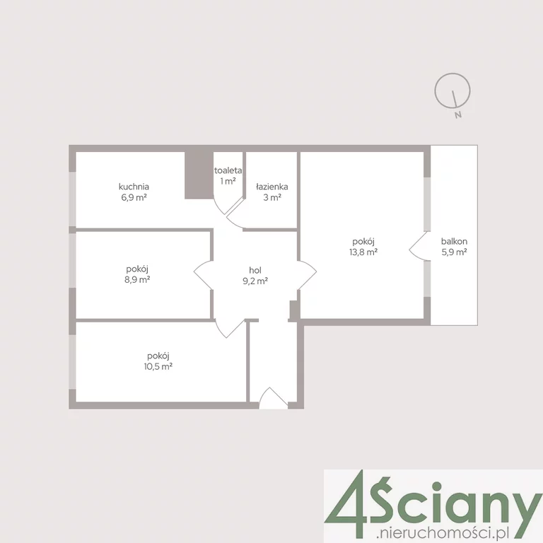 Apartament na sprzedaż, 53,31 m², 3 pokoje, piętro 6, oferta nr 62851/3098/OMS