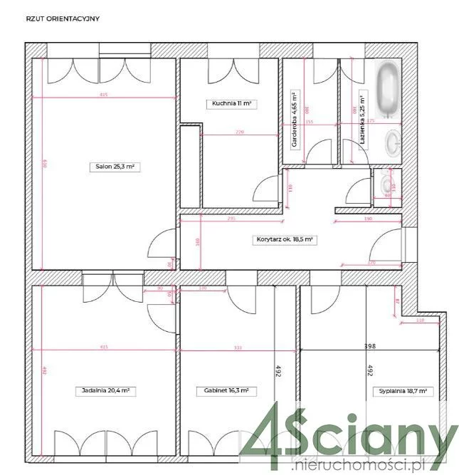 Mieszkanie na sprzedaż, 112,00 m², 4 pokoje, 4 piętro, oferta nr 63573/3098/OMS