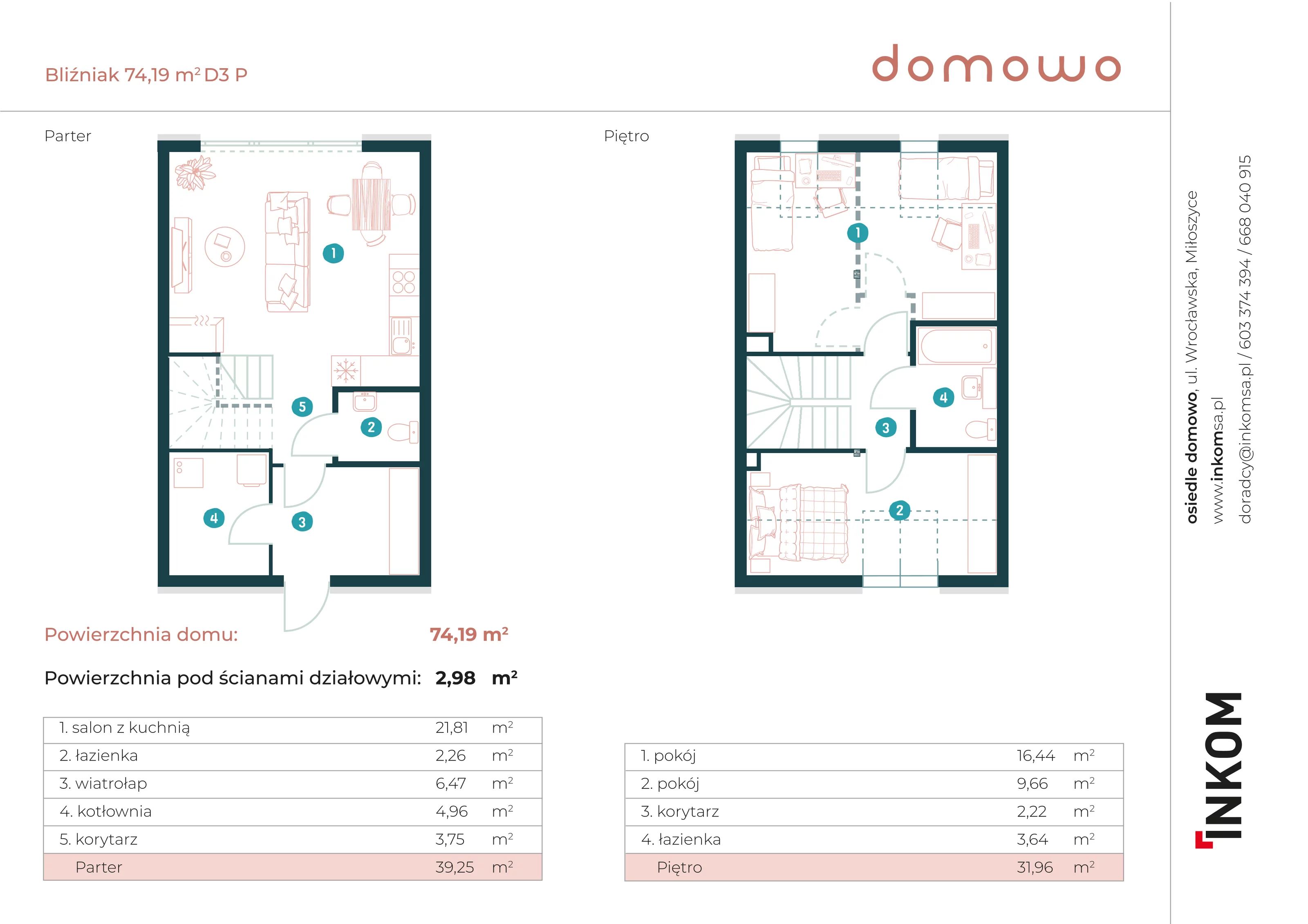 Dom 71,00 m², oferta nr D9, Domowo, Miłoszyce, ul. Wrocławska