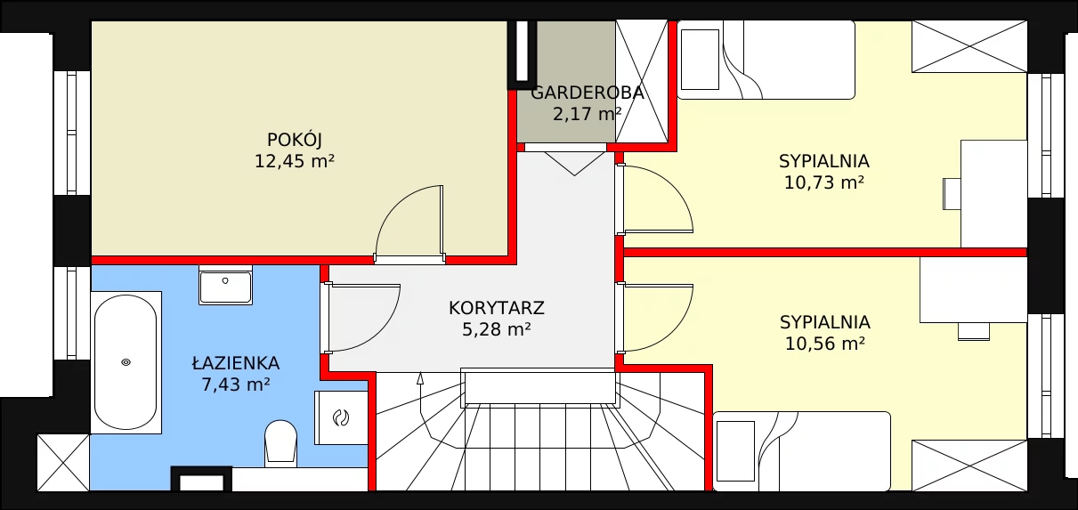 Dom 105,31 m², oferta nr 25, Zielone Komorowice - domy, Karwiany, ul. Wiosenna