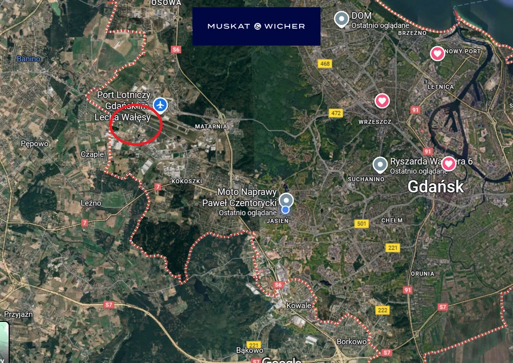 Działka 18 000,00 m², oferta nr , 475342, Gdańsk, Przyrodników