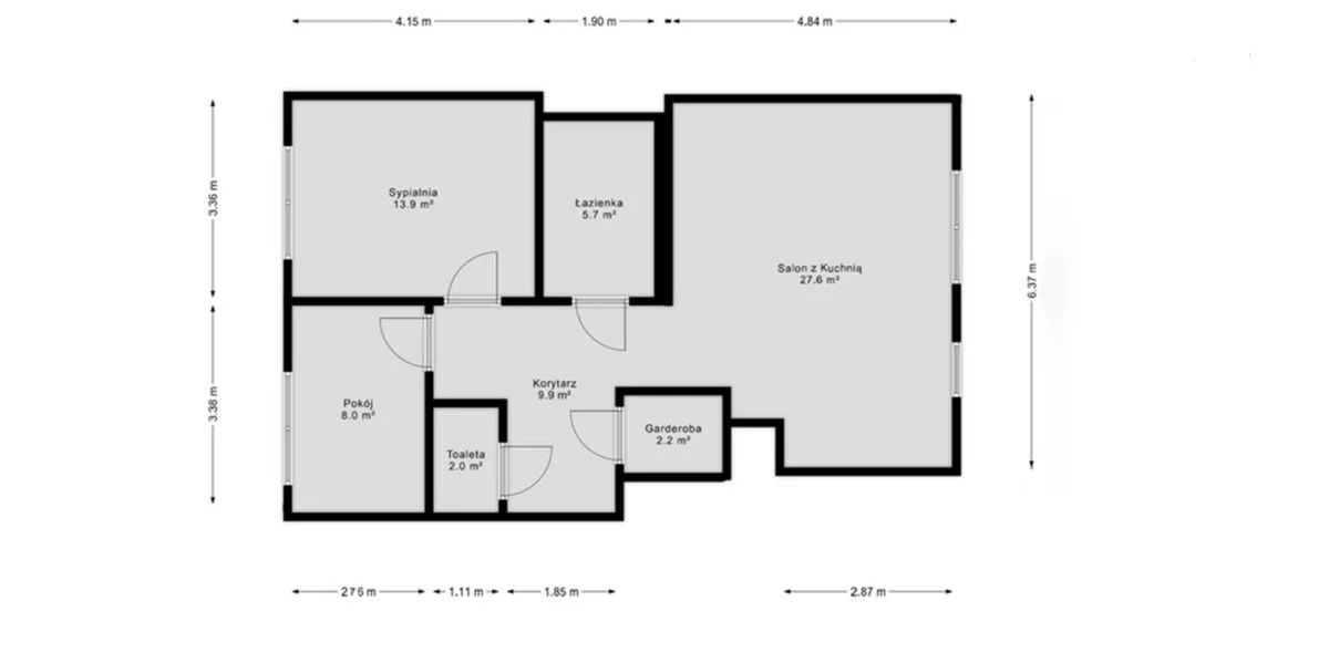 3 pokoje, mieszkanie 70,50 m², piętro 1, oferta nr , 106558, Gdańsk, Strzyża, Wita Stwosza