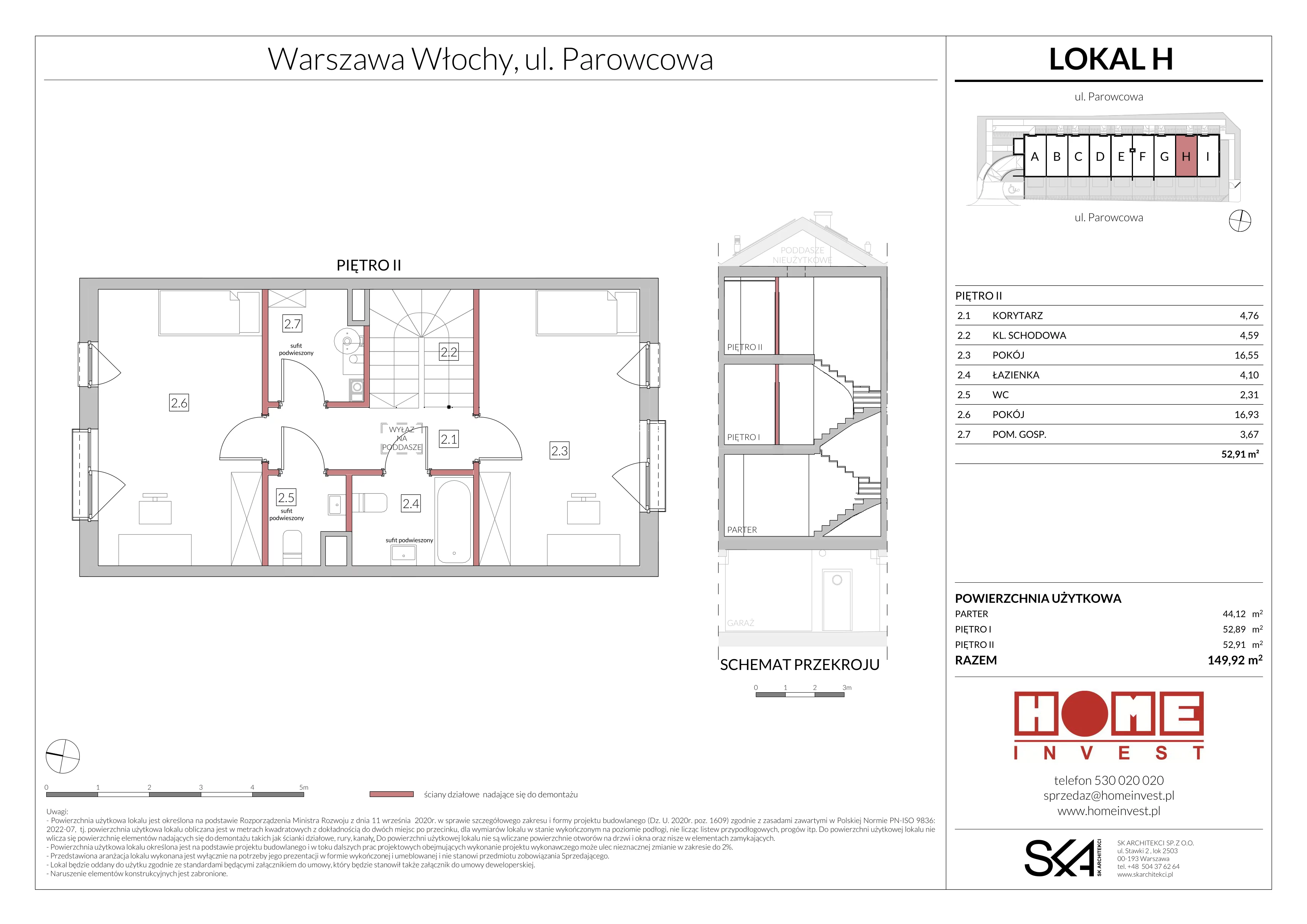 Mieszkanie 149,92 m², parter, oferta nr H, Ostoja Włochy, Warszawa, Włochy, Nowe Włochy, ul. Parowcowa