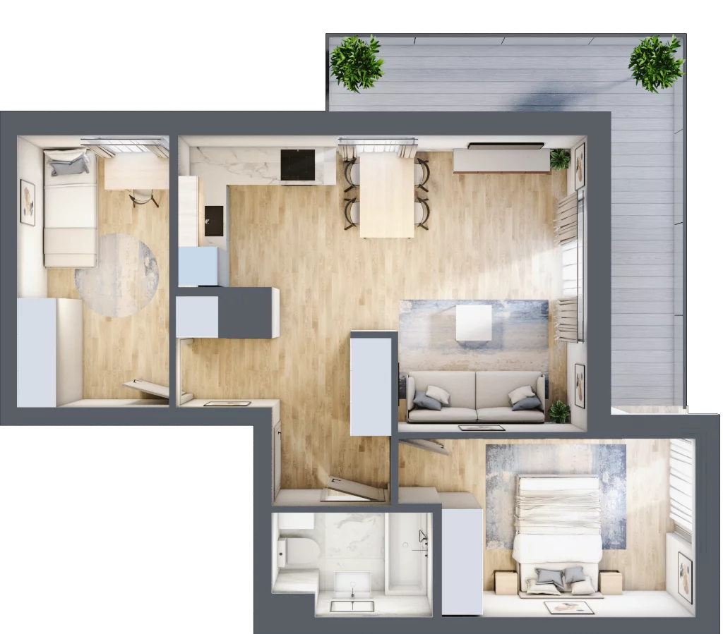 3 pokoje, mieszkanie 55,21 m², piętro 5, oferta nr D-A054, Warszawski Świt, Warszawa, Targówek, Bródno, ul. Warszawski Świt 5