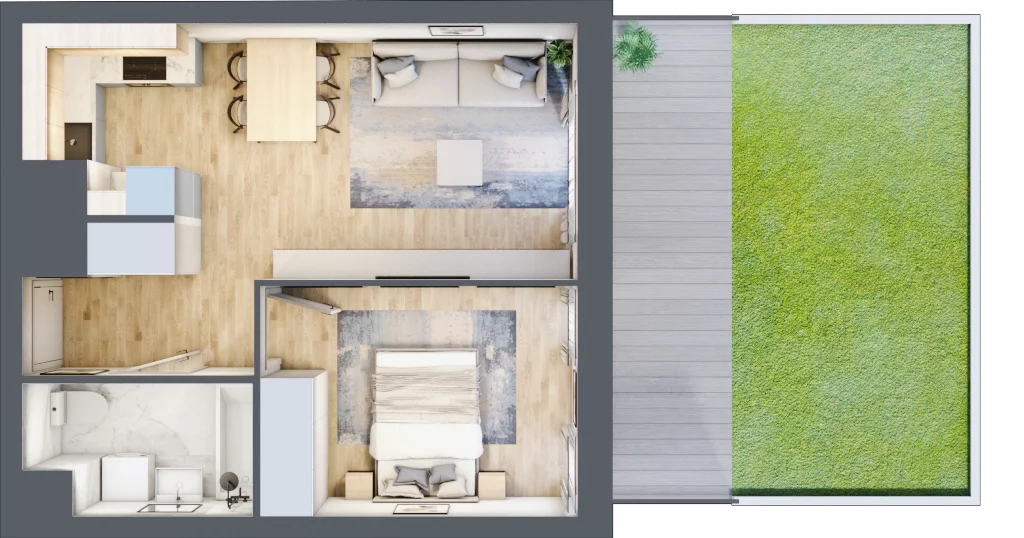 2 pokoje, mieszkanie 39,13 m², parter, oferta nr A-B126, Warszawski Świt, Warszawa, Targówek, Bródno, ul. Warszawski Świt 5