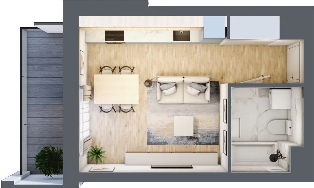 1 pokój, mieszkanie 25,81 m², piętro 7, oferta nr A-B174, Warszawski Świt, Warszawa, Targówek, Bródno, ul. Warszawski Świt 5