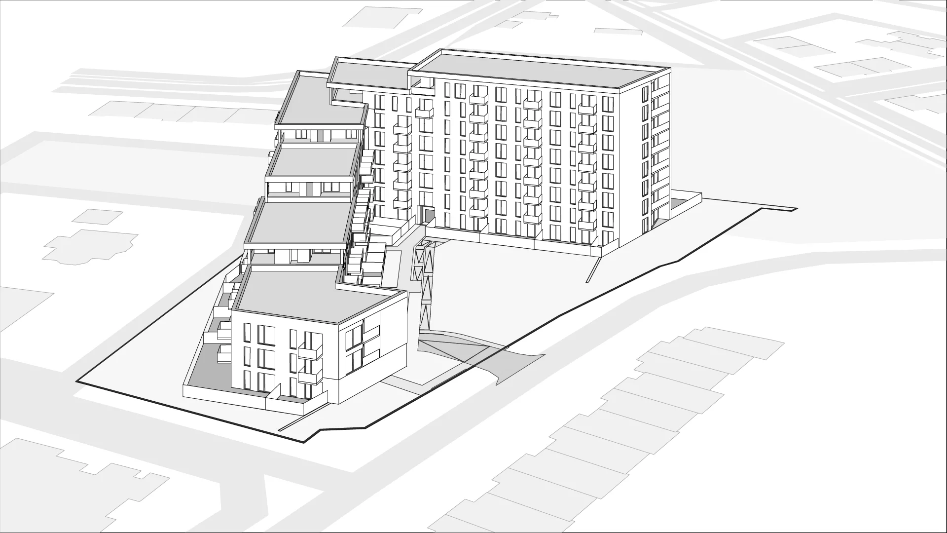 Wirtualna makieta 3D mieszkania 45.49 m², E112