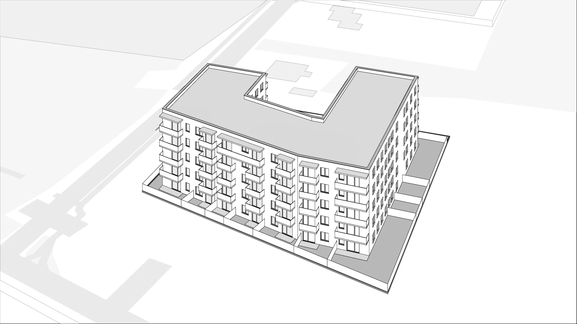 Wirtualna makieta 3D mieszkania 29.55 m², C58