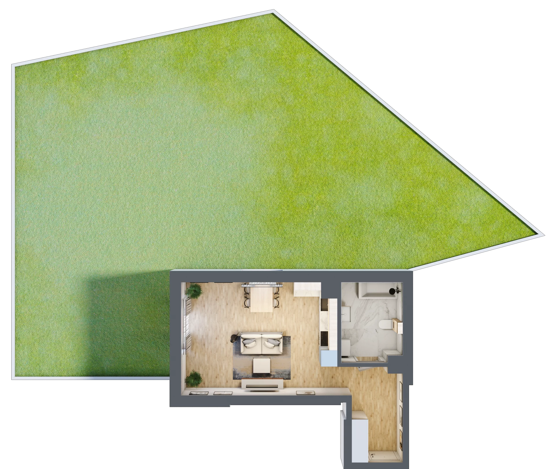1 pokój, mieszkanie 37,28 m², parter, oferta nr 1, ul. Centralna - Etap II, Kraków, Czyżyny, ul. Centralna
