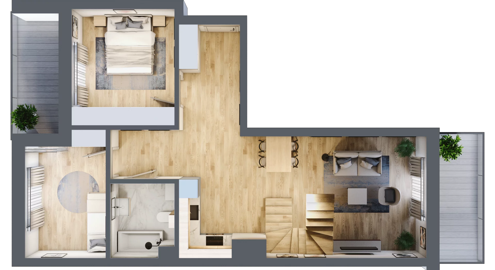 3 pokoje, mieszkanie 128,53 m², piętro 4, oferta nr 96, ul. Centralna - Etap II, Kraków, Czyżyny, ul. Centralna