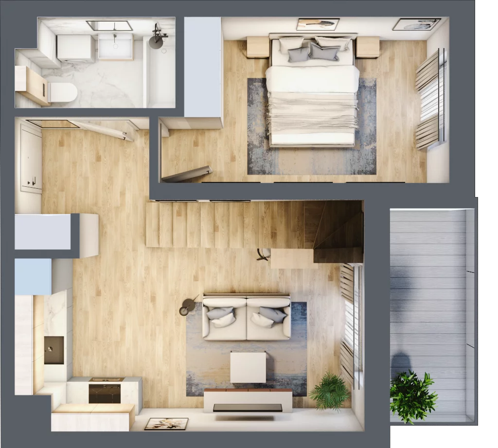 2 pokoje, mieszkanie 78,63 m², piętro 4, oferta nr 95, ul. Centralna - Etap II, Kraków, Czyżyny, ul. Centralna