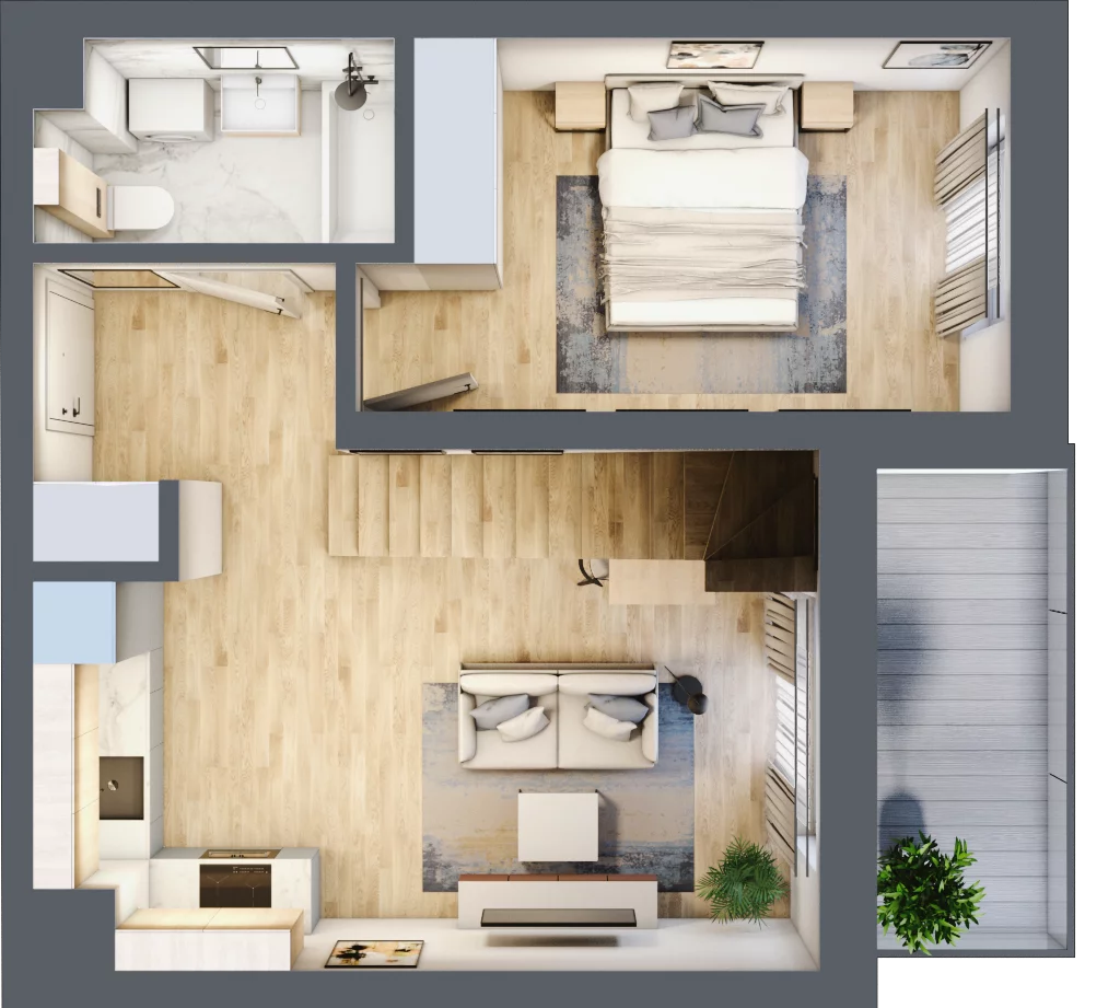 2 pokoje, mieszkanie 78,62 m², piętro 4, oferta nr 75, ul. Centralna - Etap II, Kraków, Czyżyny, ul. Centralna
