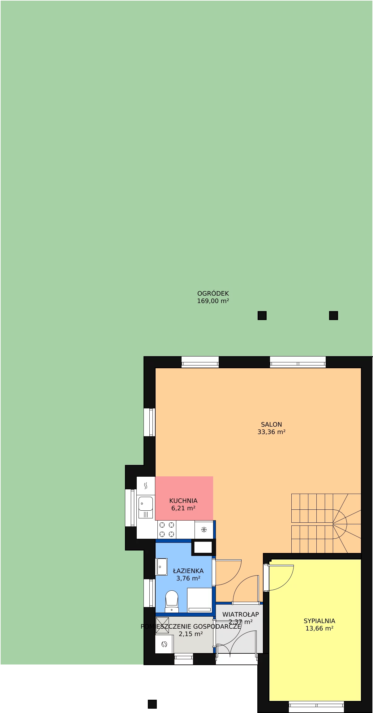 Dom i rezydencja 119,00 m², oferta nr 1.2, Domy Verde, Gdynia, Pogórze, Aleja Iberyjska