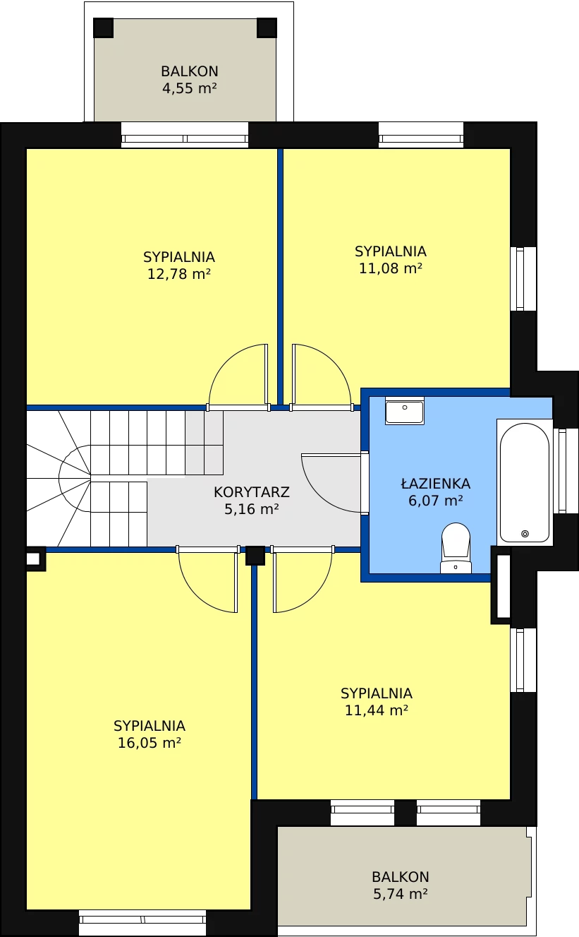 Dom i rezydencja 126,00 m², oferta nr 2.1, Domy Verde, Gdynia, Pogórze, Aleja Iberyjska