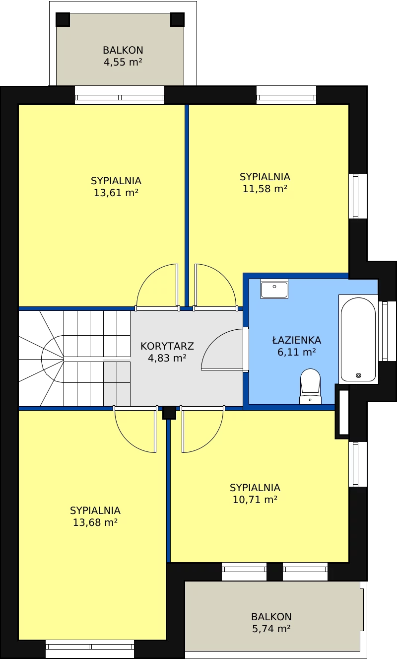 Dom i rezydencja 122,00 m², oferta nr 3.1, Domy Verde, Gdynia, Pogórze, Aleja Iberyjska