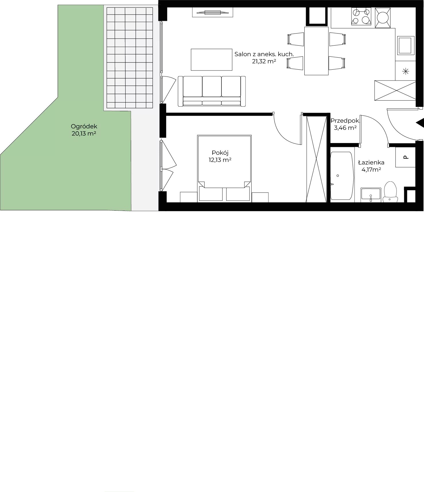 2 pokoje, mieszkanie 41,08 m², parter, oferta nr mieszkanie 69, Mikusińskiego 25, Katowice, Wełnowiec-Józefowiec, Wełnowiec, ul. Jana Mikusińskiego 25