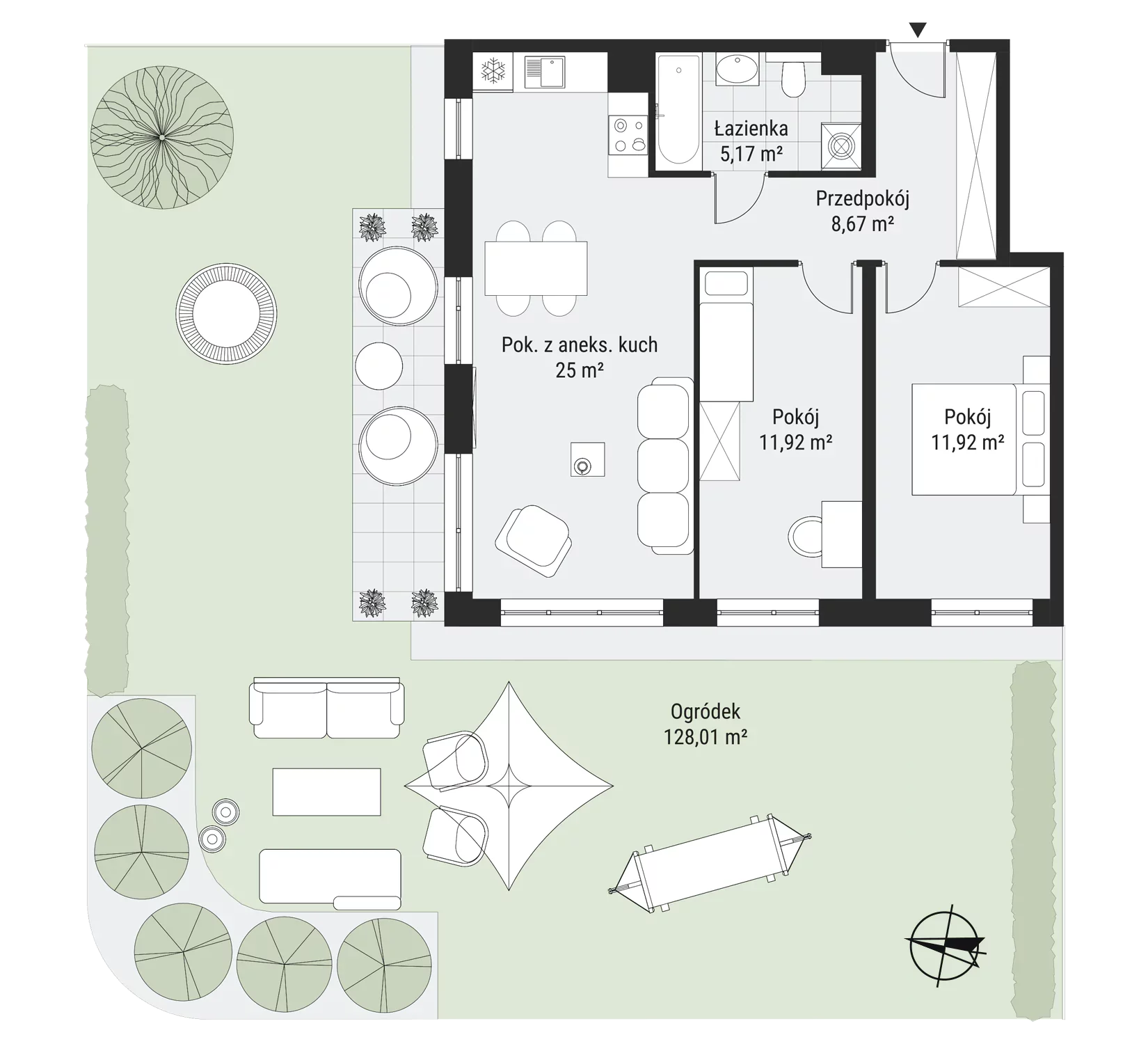 Mieszkanie 63,48 m², parter, oferta nr mieszkanie 3, Bytkowska 3.0, Katowice, Wełnowiec-Józefowiec, ul. Bytkowska