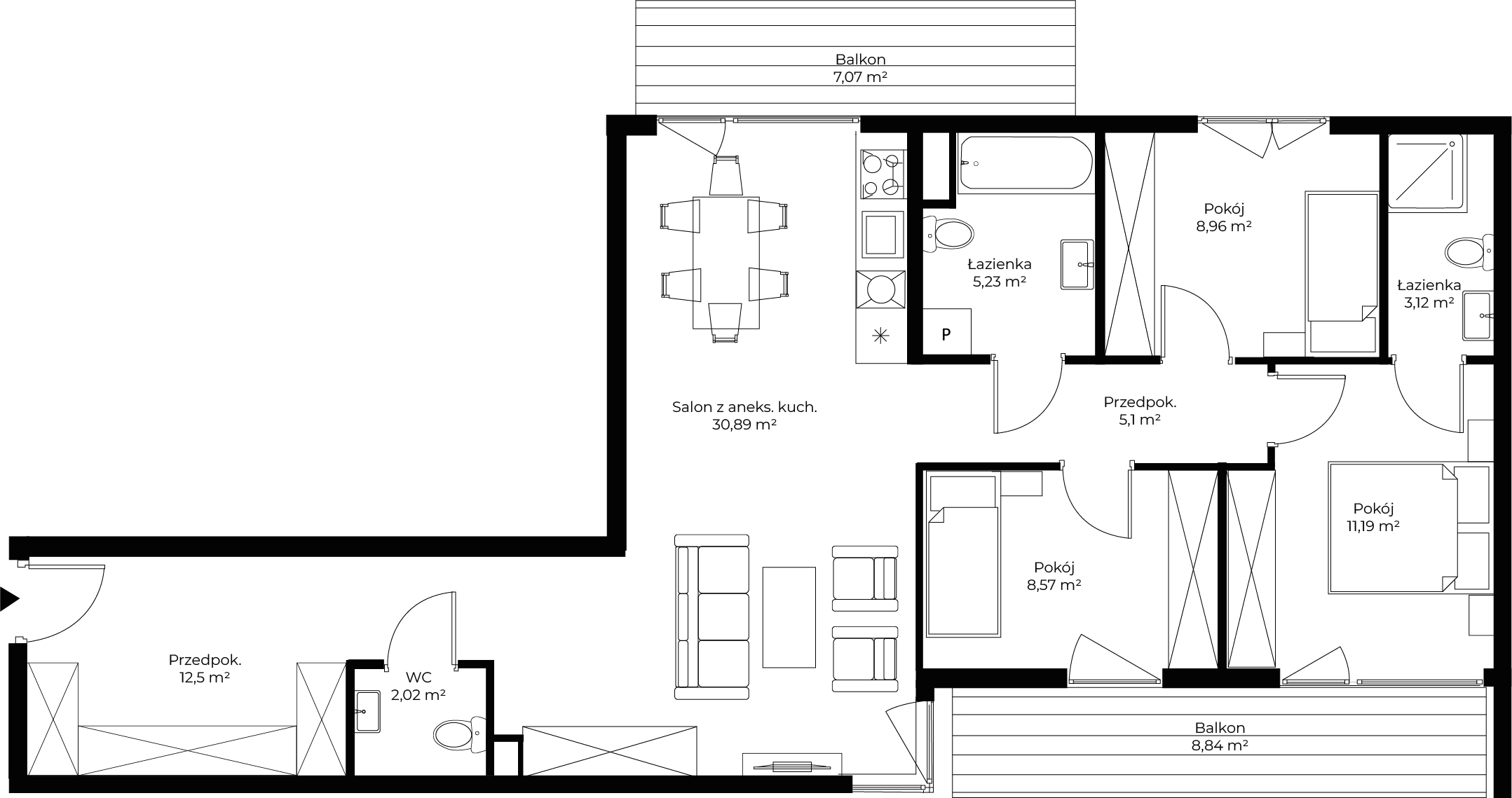 4 pokoje, mieszkanie 87,58 m², piętro 1, oferta nr mieszkanie 76, Mikusińskiego 25, Katowice, Wełnowiec-Józefowiec, Wełnowiec, ul. Jana Mikusińskiego 25