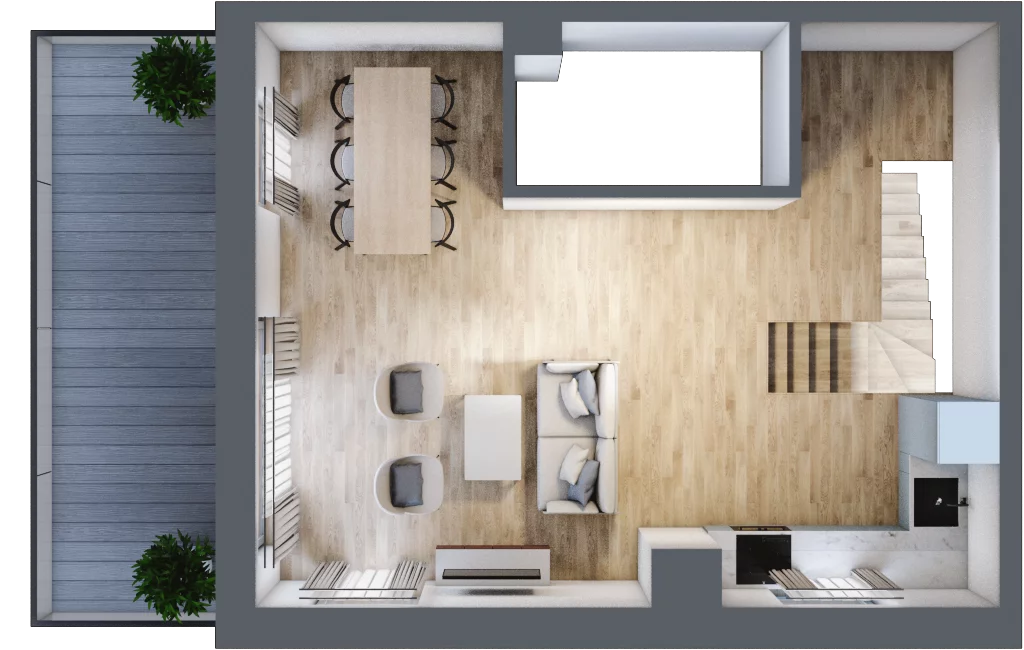 3 pokoje, mieszkanie 79,92 m², piętro 4, oferta nr F2-24, Na Koszutce II, Katowice, Śródmieście, Koszutka, ul. Słoneczna 1