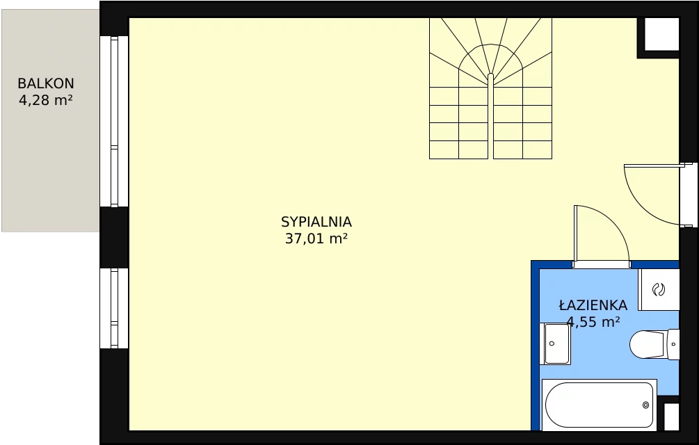 Zalety mieszkania 64.59 m², F2-23