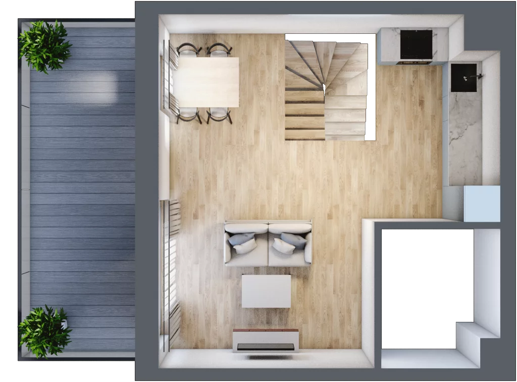 3 pokoje, mieszkanie 64,59 m², piętro 4, oferta nr F2-23, Na Koszutce II, Katowice, Śródmieście, Koszutka, ul. Słoneczna 1