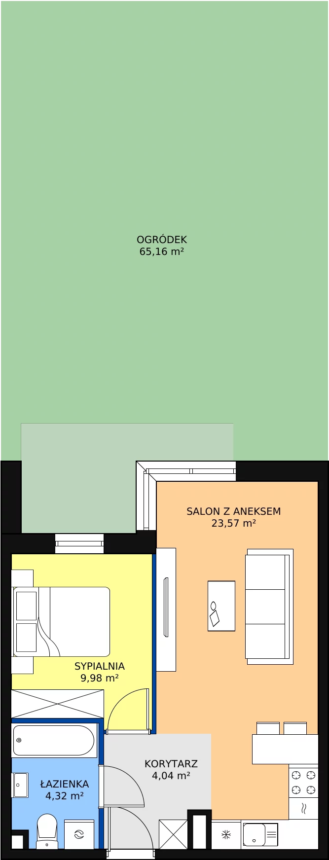 Zalety mieszkania 87.53 m², A.03-04