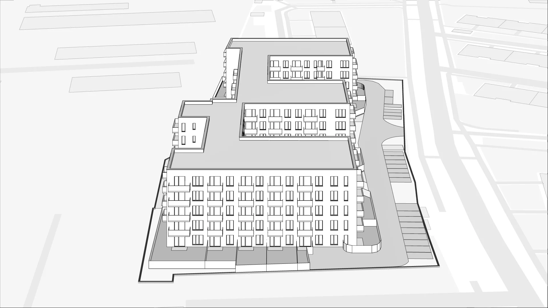 Wirtualna makieta 3D mieszkania 57.6 m², mieszkanie 39