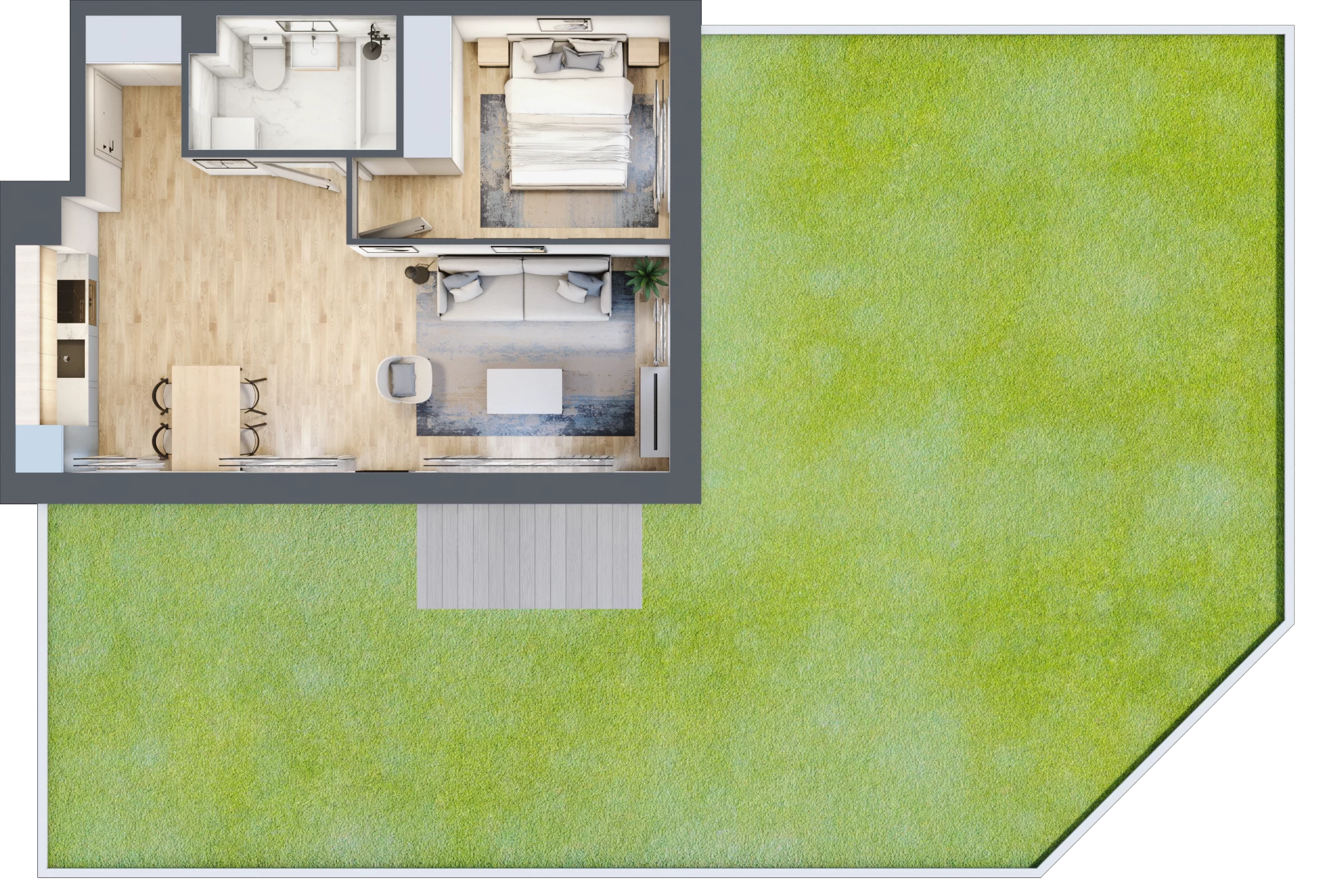 2 pokoje, mieszkanie 43,97 m², parter, oferta nr mieszkanie 9, Mikusińskiego 25, Katowice, Wełnowiec-Józefowiec, Wełnowiec, ul. Jana Mikusińskiego 25