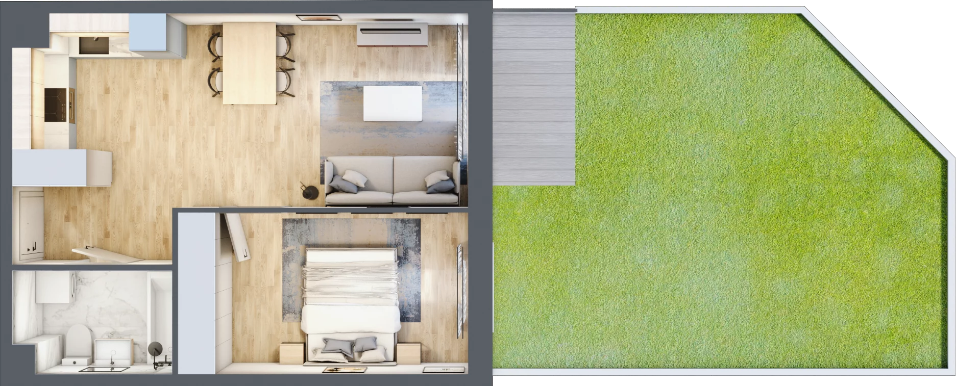 2 pokoje, mieszkanie 41,13 m², parter, oferta nr mieszkanie 11, Mikusińskiego 25, Katowice, Wełnowiec-Józefowiec, Wełnowiec, ul. Jana Mikusińskiego 25