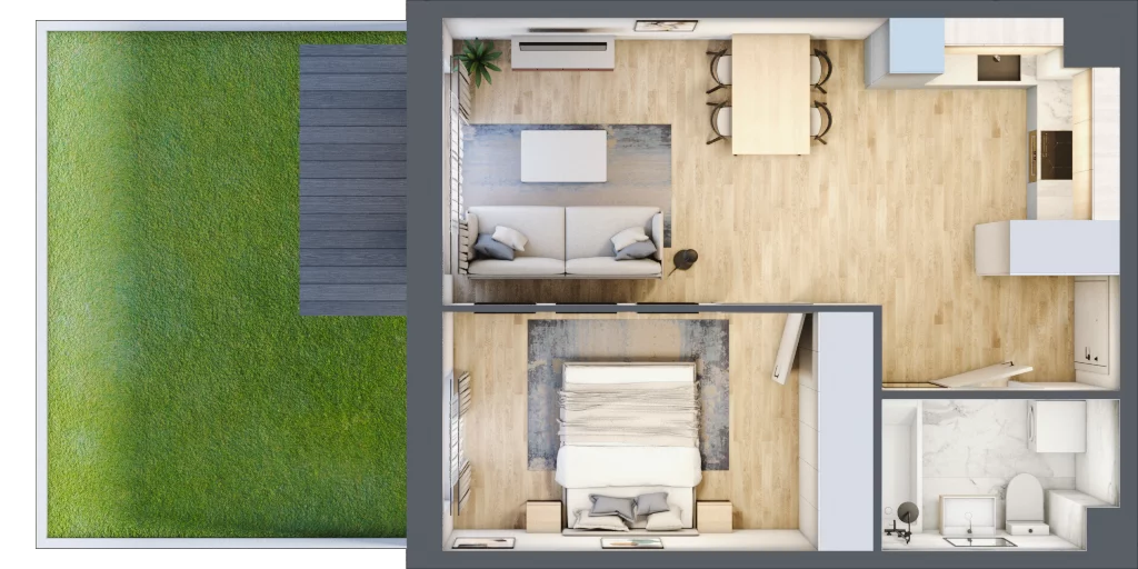 2 pokoje, mieszkanie 41,13 m², parter, oferta nr mieszkanie 70, Mikusińskiego 25, Katowice, Wełnowiec-Józefowiec, Wełnowiec, ul. Jana Mikusińskiego 25