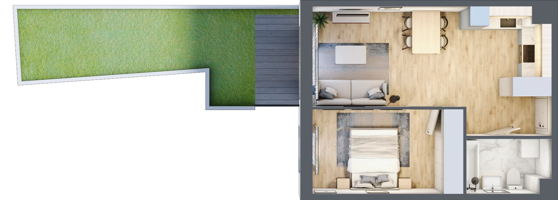 2 pokoje, mieszkanie 41,13 m², parter, oferta nr mieszkanie 7, Mikusińskiego 25, Katowice, Wełnowiec-Józefowiec, Wełnowiec, ul. Jana Mikusińskiego 25