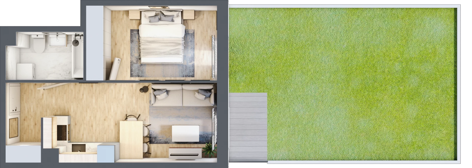 2 pokoje, mieszkanie 36,31 m², parter, oferta nr mieszkanie 109, Mikusińskiego 25, Katowice, Wełnowiec-Józefowiec, Wełnowiec, ul. Jana Mikusińskiego 25