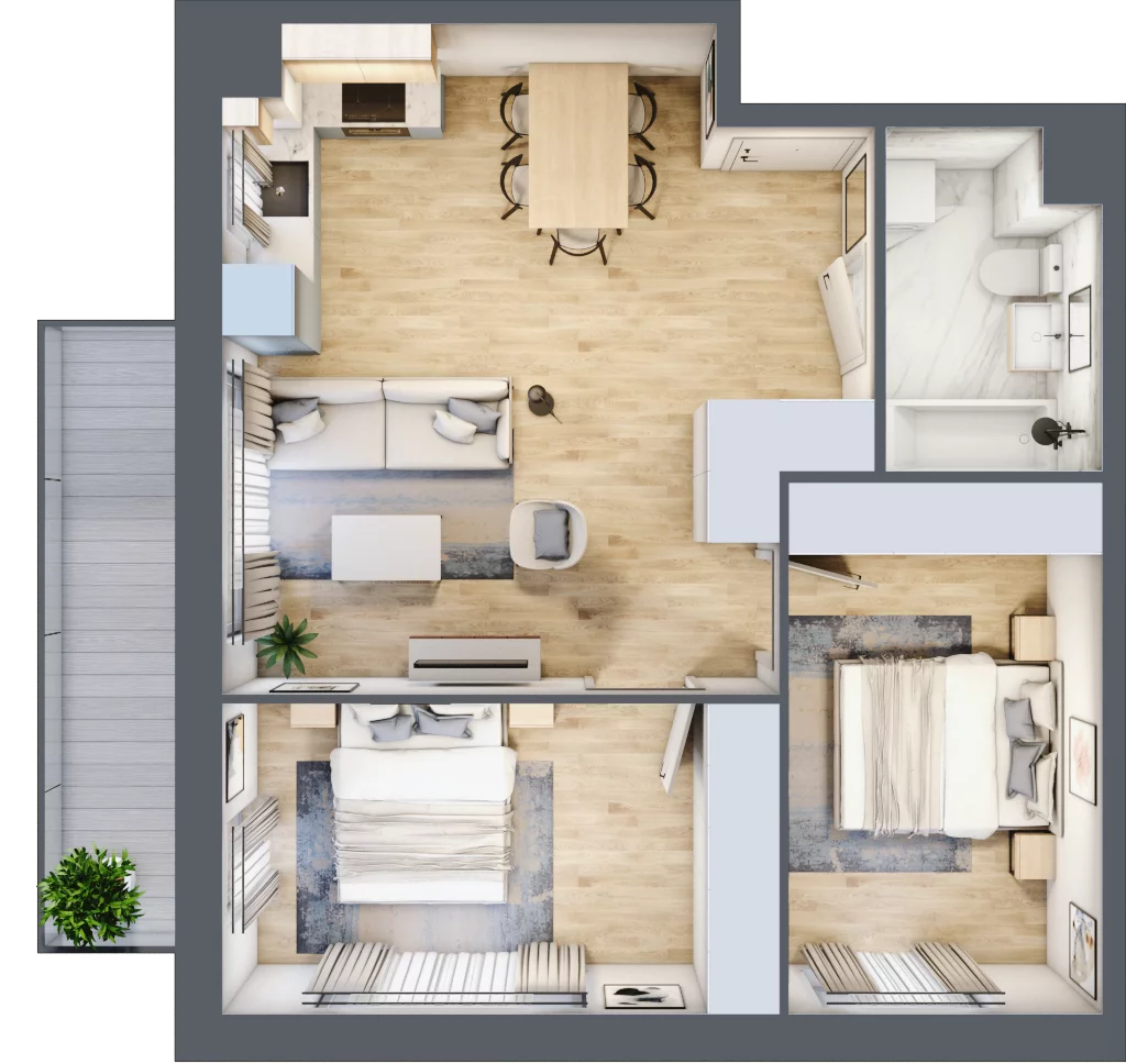 3 pokoje, mieszkanie 55,12 m², parter, oferta nr mieszkanie 73, Mikusińskiego 25, Katowice, Wełnowiec-Józefowiec, Wełnowiec, ul. Jana Mikusińskiego 25