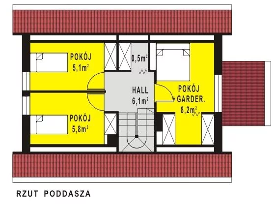 Dom 91,20 m², oferta nr , 24704, Rymań