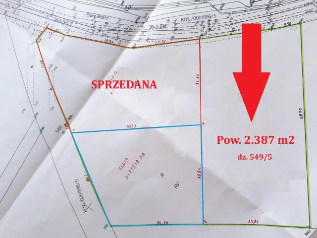 Działka 2 387,00 m², Budzistowo, Stare Miasto, Sprzedaż