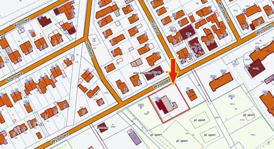 Działka 1 783,00 m², oferta nr , 23888, Kołobrzeg, Wylotowa