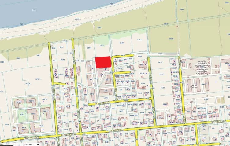 Działka 3 000,00 m², oferta nr , 24722, Grzybowo, Żeglarska