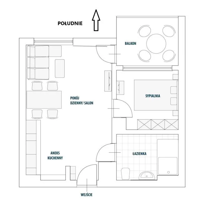 2 pokoje, mieszkanie 48,46 m², piętro 5, oferta nr , 24625, Kołobrzeg, Wschodnia | Olympic Park