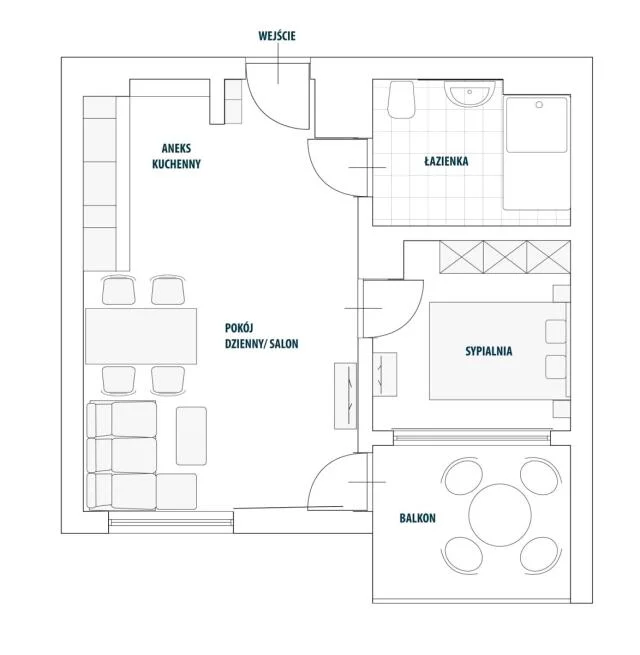 2 pokoje, mieszkanie 48,46 m², piętro 5, oferta nr , 24625, Kołobrzeg, Wschodnia | Olympic Park