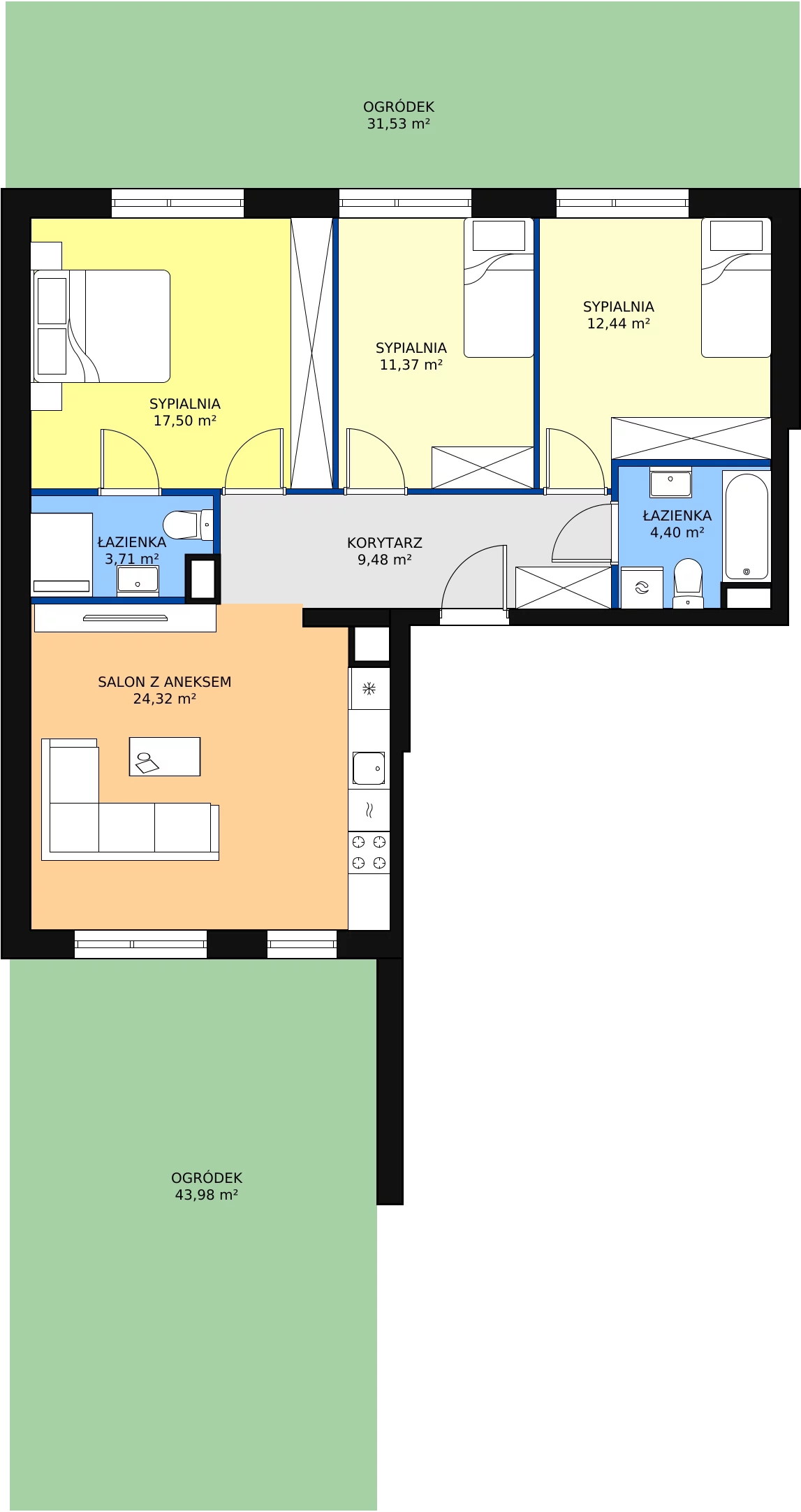 Zalety mieszkania 83.22 m², MLAAB/A/0/4