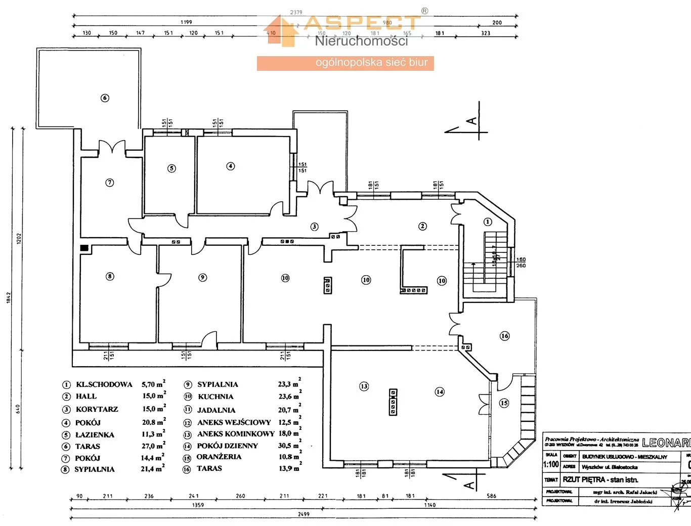 Dom i rezydencja 645,00 m², oferta nr , AWY-DS-46209, Wyszków