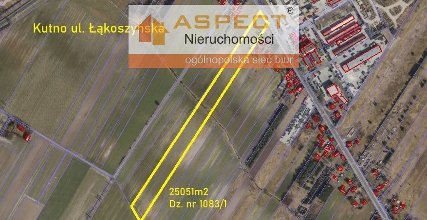 Działka 25 051,00 m², Kutno, Sprzedaż