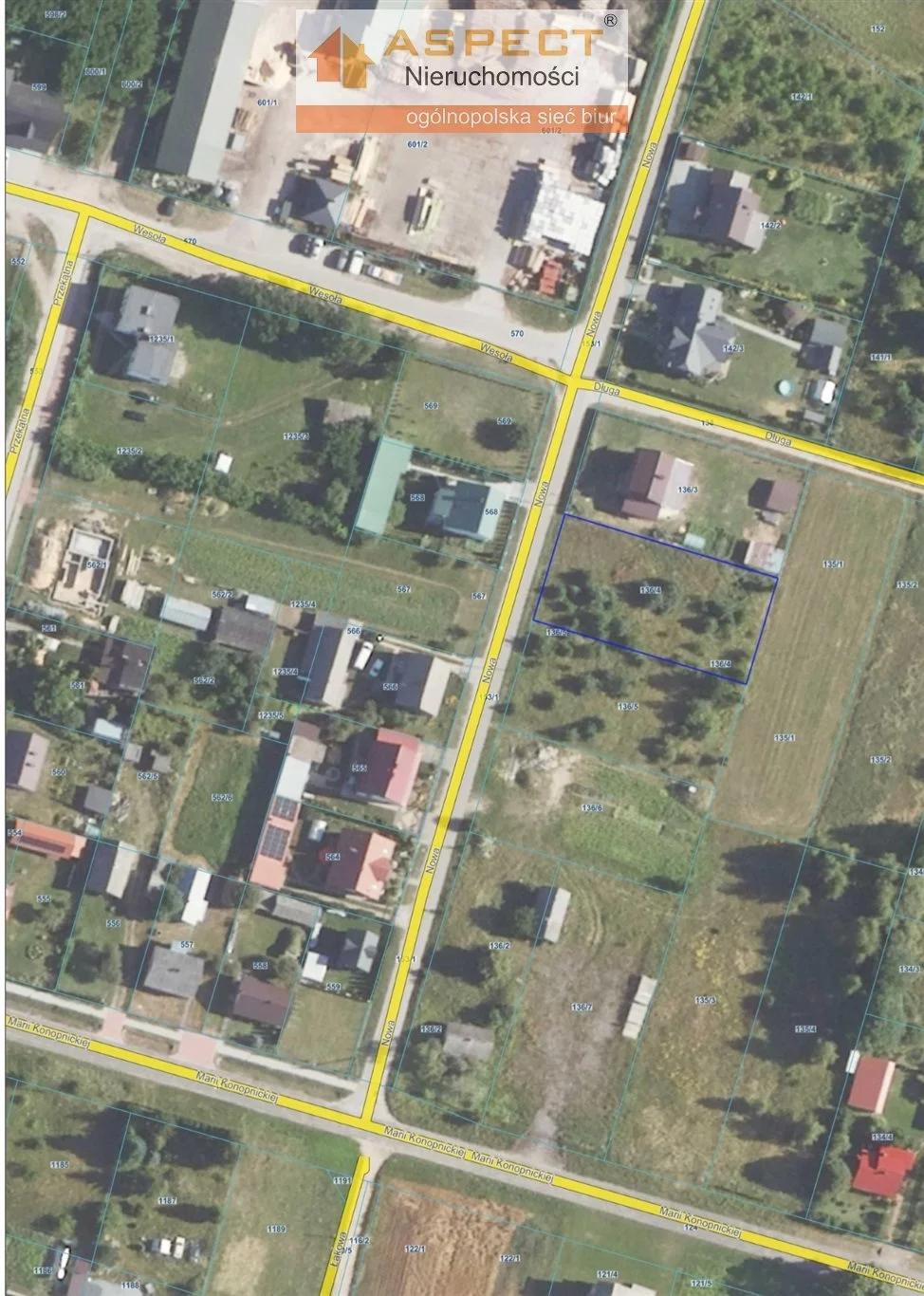 Działka 1 090,00 m², oferta nr , ASM-GS-48982, Wyszki, Nowa