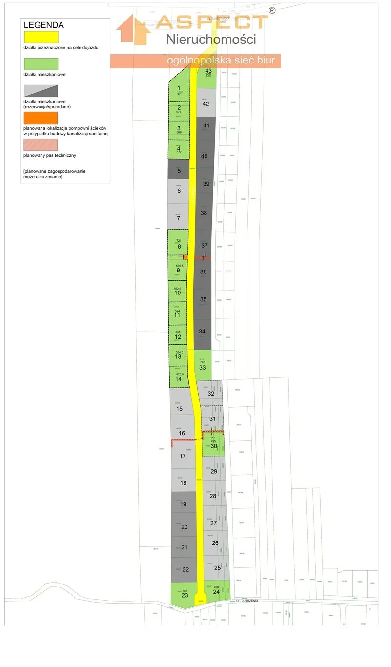 Działka na sprzedaż, 861,00 m², oferta nr API-GS-49404