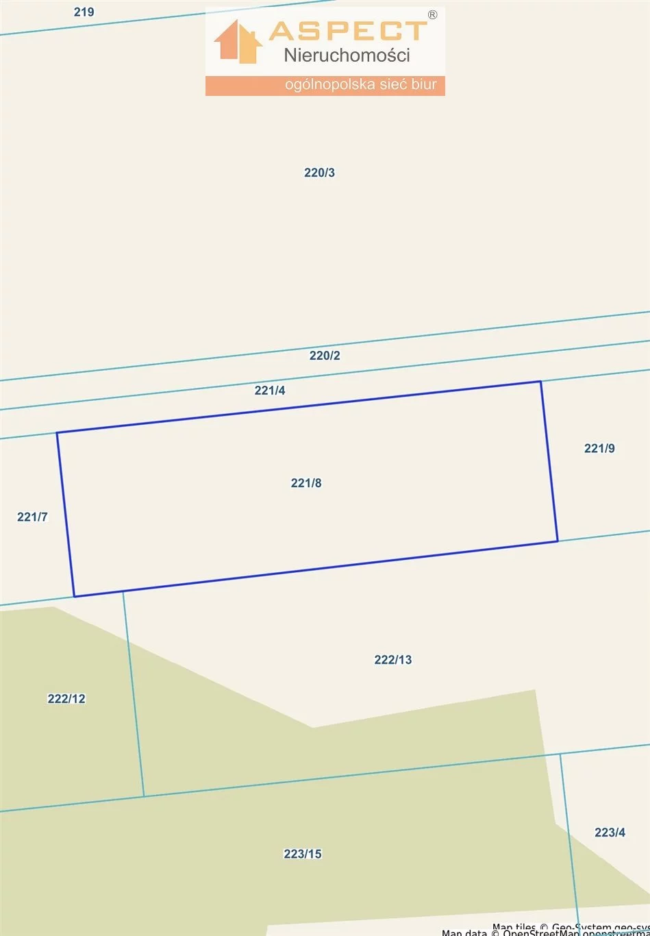 Działka 1 520,00 m², Zabrodzie, Sprzedaż