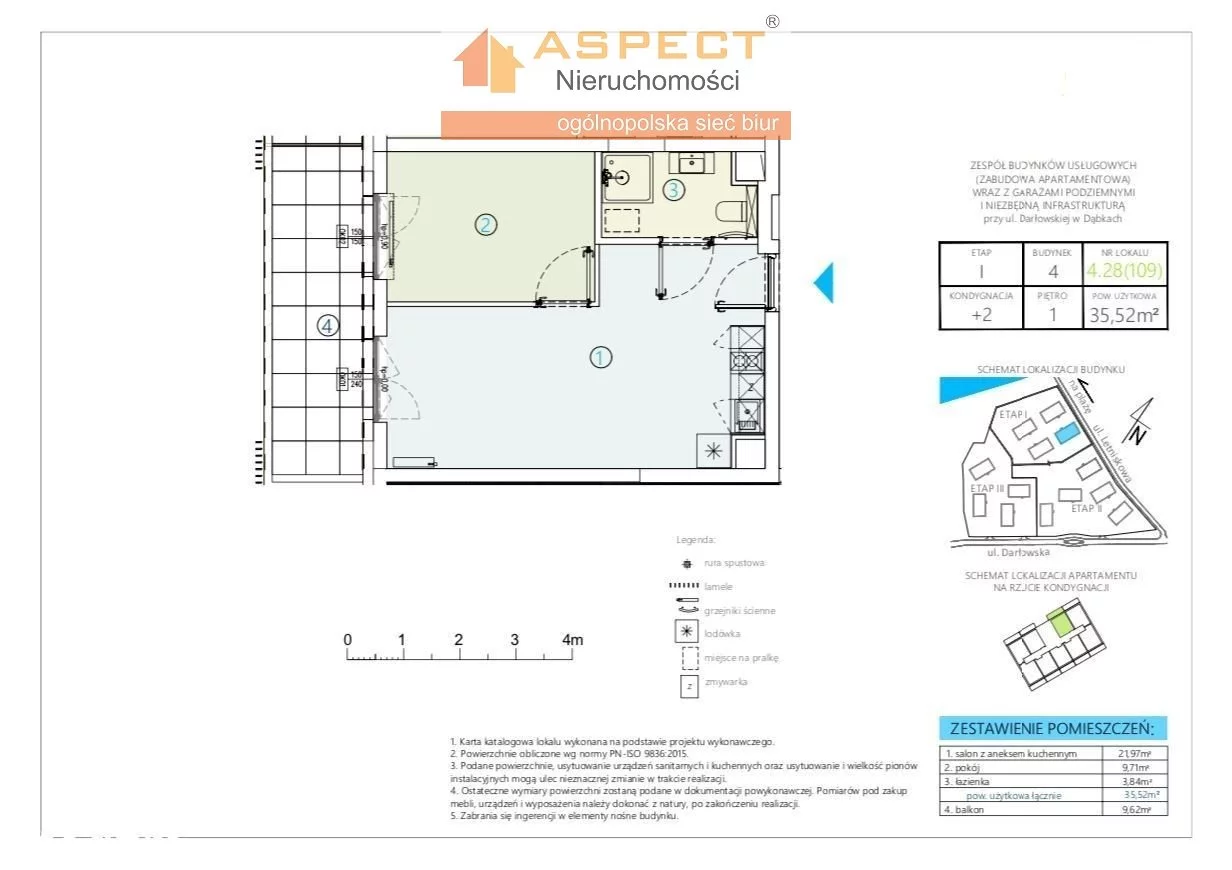 1 pokój, mieszkanie 34,80 m², parter, oferta nr , ASB-MS-49211-15, Darłowo