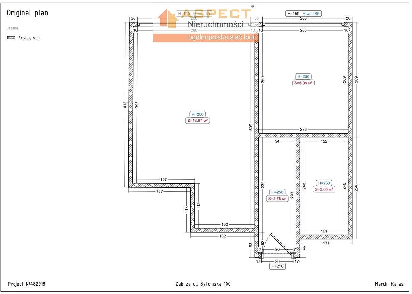 1 pokój, mieszkanie 25,62 m², piętro 3, oferta nr , API-MS-50276, Zabrze