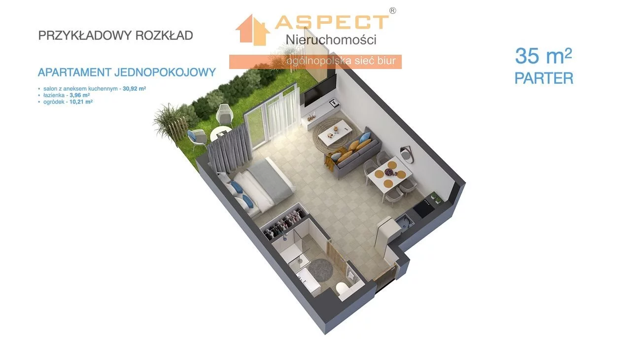 2 pokoje, mieszkanie 37,77 m², parter, oferta nr , ASB-MS-49208-15, Darłowo